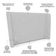 Cabeceira Cama Box King 195cm Nilo P05 Linho Cinza Claro - Lyam Decor