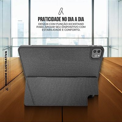 Capa para iPad de 10.9" e 11" com Teclado Touchpad, suporte