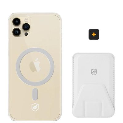 Kit Magsafe - Capa case capinha e Carteira com Kickstand para iPhone 11 Pro - Gshield