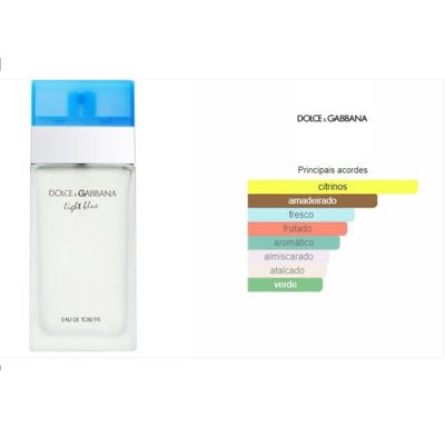 Dolce &amp; Gabbana Light Blue Feminino Original 100%