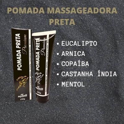Pomada preta 135g a legitima para dores