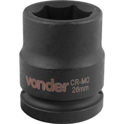 Soquete Sextavado De Impacto Encaixe 3-4 26mm Vonder