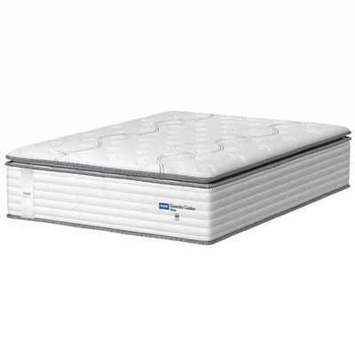 Colchão Casal Molas Guarda Costas Max Com Pillow 138x188x40cm Branco/cinza Probel Cinza/bran