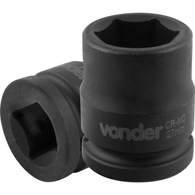 Soquete Sextavado De Impacto Enc 3-4" 27mm Aço Cromo Vonder