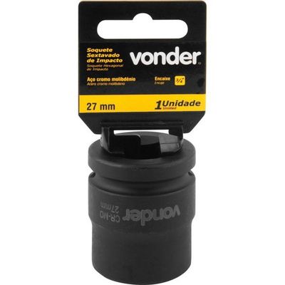Soquete Sextavado De Impacto Enc 3-4" 27mm Aço Cromo Vonder
