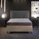Cabeceira Cama Box Casal Com Tachas 140 cm Vicenza L02 Linho Cinza Escuro - Lyam Decor