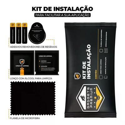 Película para Motorola Moto Edge 60 Fusion - Traseira de Fibra de Carbono - Gshield
