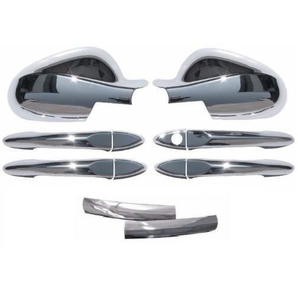 Kit Aplique Cromado Maçaneta Retrovisor Grade JAC J3 J3 Turin 2011 à 2013