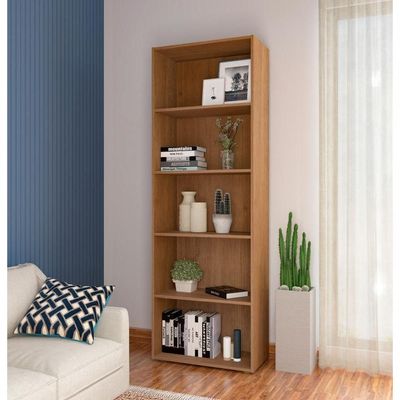 Estante Para Livros Com 4 Prateleiras Multy Cinamomo Artely Cinamomo