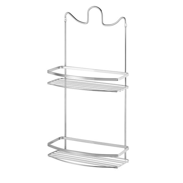 Porta Shampoo e Sabonete Duplo Laminado Suporte de Registro sem Furo Cromado - Kit com 2 unidades Porta Shampoo e Sabonete Duplo Laminado Suporte de Registro sem Furo Cromado - Kit com 2 unidades