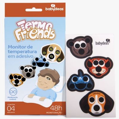 2 TERMO FRIENDS - ADESIVO MEDIDOR DE TEMPERATURA - BABYDEAS