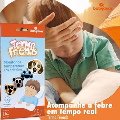 2 TERMO FRIENDS - ADESIVO MEDIDOR DE TEMPERATURA - BABYDEAS