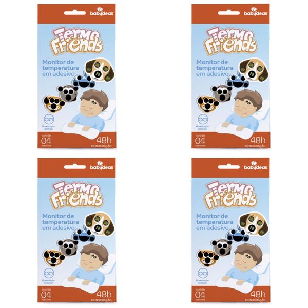 4 TERMO FRIENDS - ADESIVO MEDIDOR DE TEMPERATURA - BABYDEAS 4 TERMO FRIENDS - ADESIVO MEDIDOR DE TEMPERATURA - BABYDEAS