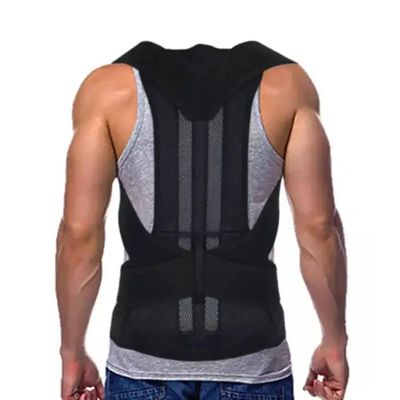 COLETE CINTA CORRETOR POSTURAL DK  SUPORTE MAGNÉTICO IMÃ DUPLO AJUSTÁVEL Único / Preto