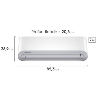Ar-Condicionado Electrolux Inverter 9.000 BTUs Color Adapt Quente/Frio JI09R Branco / 220V