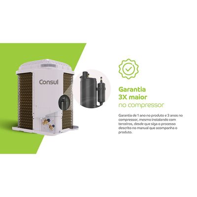 Ar-Condicionado Split Consul Triple Inverter 12000 BTUS CBR12CB Branco / 220V