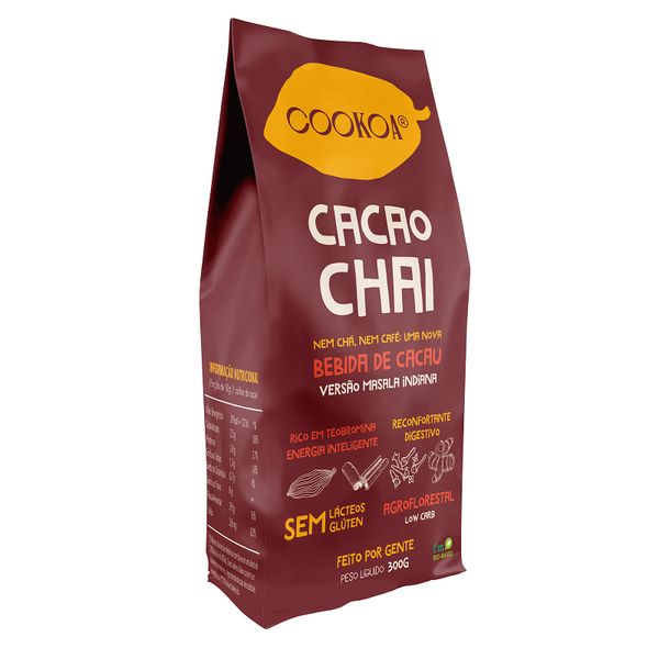 Cacao Chai Zero Açúcar Cookoa 300g