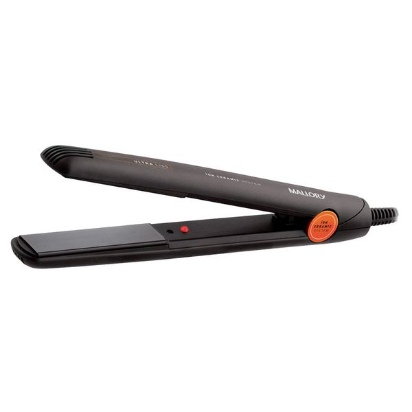 Chapinha Prancha Alisadora Mallory Ultra Liss Cerâmica 210ºC Preta - Bivolt Chapinha Prancha Alisadora Mallory Ultra Liss Cerâmica 210ºC Preta - Bivolt