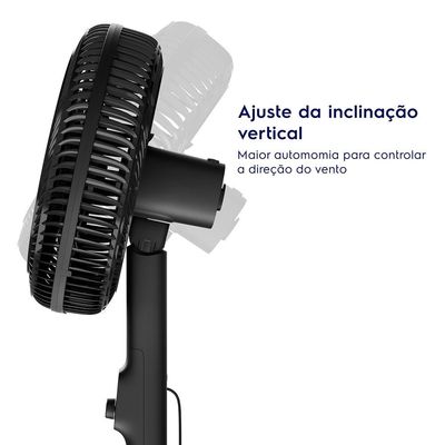 Ventilador de Coluna 40cm 6 Pás DuoForce Air+ EFS40 Electrolux Grafite / 220V