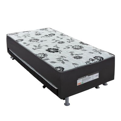 Conjugado Solteiro Ortobom D28 Cori Nero 88x188 com Cama Auxiliar Preto