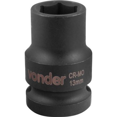 Soquete Sextavado De Impacto Enc 1-2" 13mm Aço Cromo Vonder