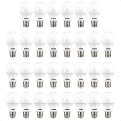 Kit 30 Lâmpadas Led Bulbo Tkl 9w Taschibra E27 Bivolt 4000k Neutro