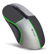 Mouse Gamer Sem Fio Wireless Usb Bluetooth 1600 Dpi Led RGB Cor Preto/Cinza