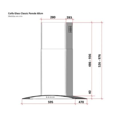 COIFA FRANKE GLASS CLASSIC PAREDE 60CM - 220 V 16674