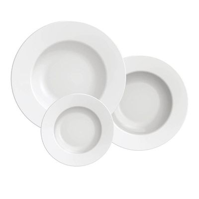 Jogo De Pratos Tramontina Maria Augusta Em Porcelana 12 Peças