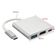 Adaptador Conversor Type-C 3.1 Para Usb 3.1 Usb 3.0 e Hdmi 4K (3x1)