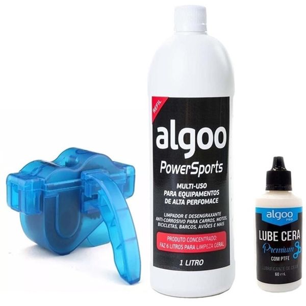 Kit Bike Limpeza corrente Desengraxante e lube cera algoo Cor:Incolor