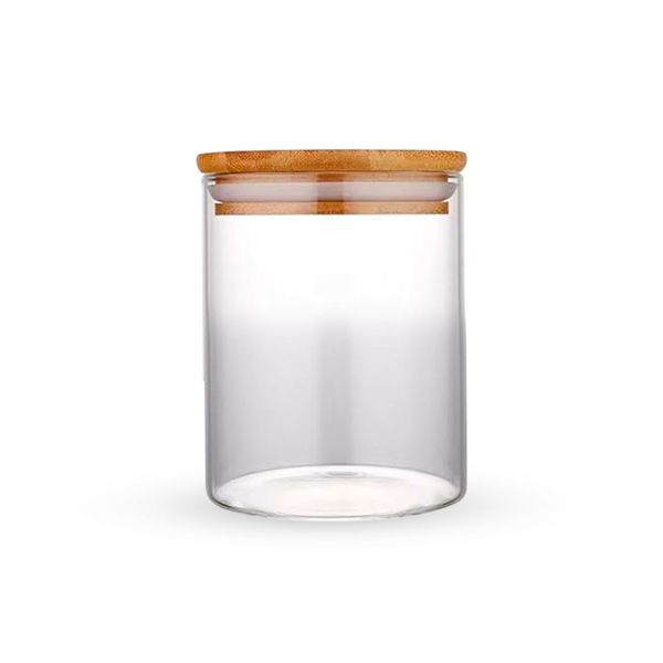 Pote Hermético Para Alimentos Condimentos Temperos Capacidade 330ML Com Tampa de Bambu Pote Hermético Para Alimentos Condimentos Temperos Capacidade 330ML Com Tampa de Bambu