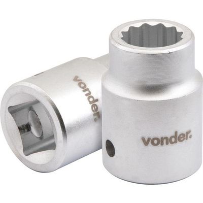 Soquete Estriado Enc 3-4" 34mm Curto Vanád. Vonder