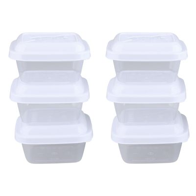 Conjunto de Potes Plásticos Mb Everyday com 6 Peças 220ml - Item Sortido