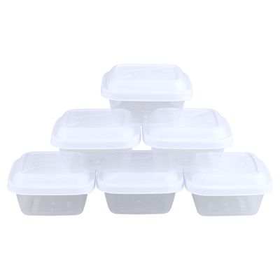 Conjunto de Potes Plásticos Mb Everyday com 6 Peças 220ml - Item Sortido