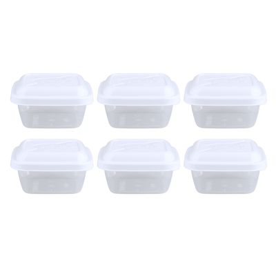 Conjunto de Potes Plásticos Mb Everyday com 6 Peças 220ml - Item Sortido
