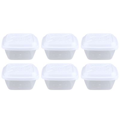 Conjunto de Potes Plásticos Mb Everyday com 6 Peças 400ml - Item Sortido