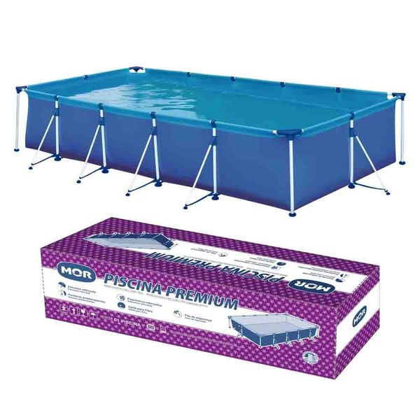 Piscina Retangular 7600 Litros Estruturada Premium Mor Piscina Retangular 7600 Litros Estruturada Premium Mor