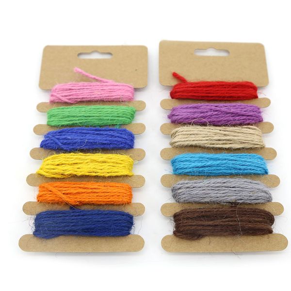 Kit Fio de Juta Le com 6 Cores 18M Cores Diversas - Item Sortido Kit Fio de Juta Le com 6 Cores 18M Cores Diversas - Item Sortido