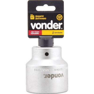 Soquete Sextavado Enc 3-4" 30mm Curto Vanád. Vonder