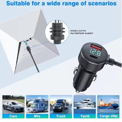 Cabo de Carregamento Veicular 3x1 - 12V/24V para Antena Starlink Mini 3 Metros
