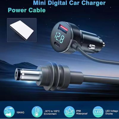 Cabo de Carregamento Veicular 3x1 - 12V/24V para Antena Starlink Mini 3 Metros