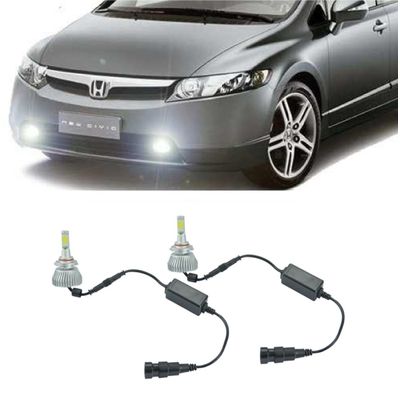 Kit Lâmpadas Super Led Farol de Milha New Civic 2007 à 2011
