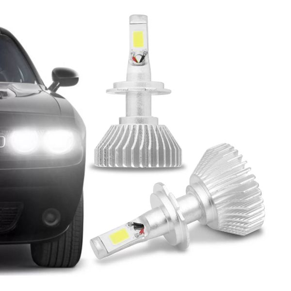 Kit Lâmpadas Super Led H11 6000k Branca