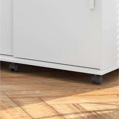 Cômoda Max 6 Gavetas E 2 Portas Lukaliam Móveis Branco Branco