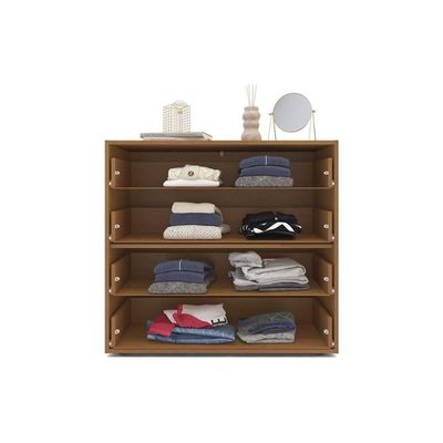 Cômoda De Quarto Valência C- 4 Gavetas Branco-cinza - Politorno