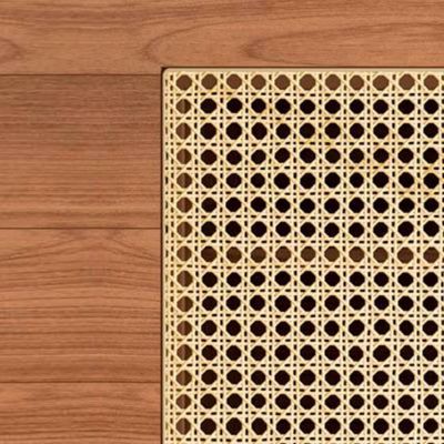 Mesa de Cabeceira Palha Natural em MDF 50 cm com 1 Gaveta TW48 Freijó Dalla Costa