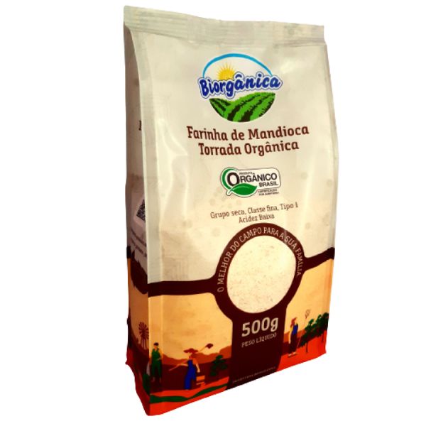 Farinha de Mandioca Torrada Orgânica Biorgânica 500g