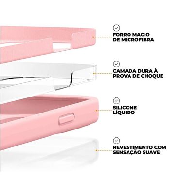Capa para iPhone 11 - Silicon Premium Rosa - Gshield