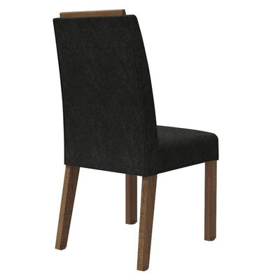 Kit 4 Cadeiras De Jantar 4256 Com Espaldar Rustic-oxford Madesa